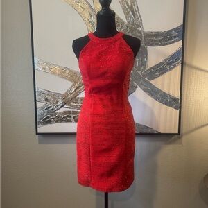 Honey and Rosie Sparkling Red Dress
